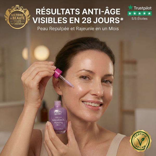 Sérum Equallyberry au Bakuchiol - Anti-Taches, rides & Anti-Rides Naturel